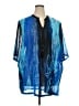 Serengeti 100% Polyester Blue Kimono Size 2X - photo 1