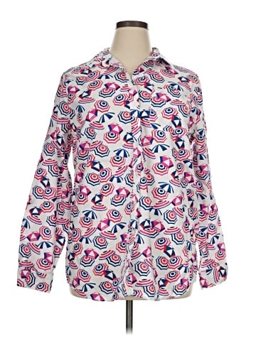 Lands' End Long Sleeve Button-Down Shirt (view 1)