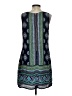 Artisan NY 100% Polyester Print Blue Casual Dress Size 4 - photo 2