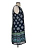 Artisan NY 100% Polyester Print Blue Casual Dress Size 4 - photo 4