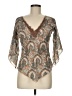 B. Moss Brown 3/4 Sleeve Blouse Size M - photo 1