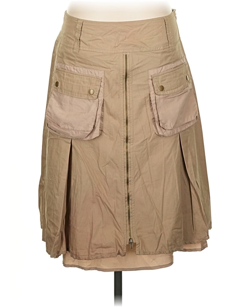 Pre-owned Unbranded Casual Skirt In Tan