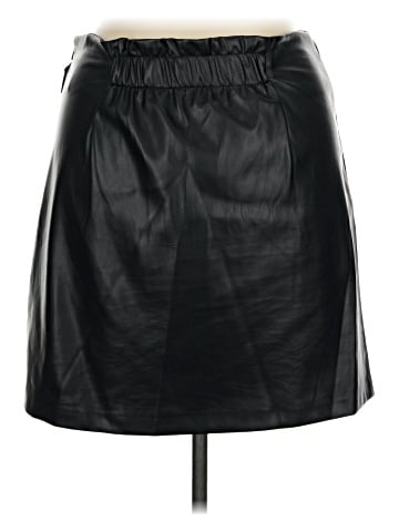 DKNY Faux Leather Skirt (view 2)
