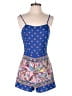 Blush 100% Polyester Paisley Blue Romper Size S - photo 1