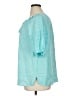 Talbots 100% Linen Teal 3/4 Sleeve Blouse Size 1X - photo 5