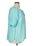 Talbots 100% Linen Teal 3/4 Sleeve Blouse Size 1X - photo 4