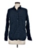 J.Crew Houndstooth Blue Long Sleeve Button-Down Shirt Size 6 - photo 1