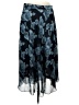 T Tahari 100% Polyester Floral Blue Formal Skirt Size M - photo 1