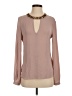 BCBGMAXAZRIA 100% Polyester Tan Long Sleeve Blouse Size S - photo 1