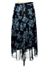 T Tahari 100% Polyester Floral Blue Formal Skirt Size M - photo 2