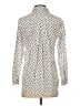 Grayson 100% Cotton Polka Dots Stars White Ivory Long Sleeve Blouse Size XS (1) - photo 2