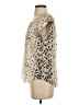 Joie 100% Silk Animal Print Ivory Short Sleeve Silk Top Size S - photo 5
