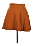 Forever 21 Solid Brown Orange Casual Skirt Size L - photo 1