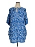 Max Studio Paisley Blue Casual Dress Size XL - photo 1
