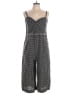 Elevenses 100% Cotton Houndstooth Gray Blue Jumpsuit Size 14 - photo 1