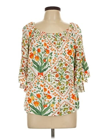 Cato 3/4 Sleeve Blouse (view 1)