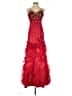 MNM Couture 100% Polyester Red Cocktail Dress Size 4 - photo 1