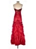 MNM Couture 100% Polyester Red Cocktail Dress Size 4 - photo 2