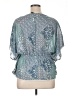 Massini Blue Short Sleeve Blouse Size XL - photo 2