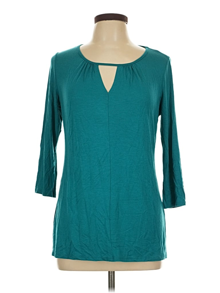 Pre-owned Papermoon 3/4 Sleeve T-shirt In Teal