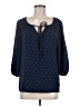 Olivia & Martin 100% Polyester Blue 3/4 Sleeve Blouse Size M - photo 1