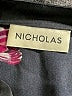 Nicholas 100% Silk Floral Black Long Sleeve Silk Top Size 0 - photo 7