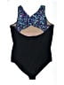 Juno Active Graphic Black One Piece Swimsuit Size 5X - photo 2