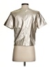 Porridge Metallic Silver Short Sleeve Blouse Size Sm (1) - photo 2