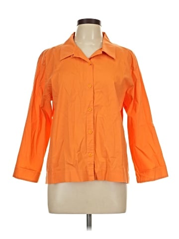 Eileen Fisher 3/4 Sleeve Button-Down Shirt (view 1)
