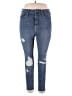 Good American Hearts Blue Jeans Size 18 - photo 1