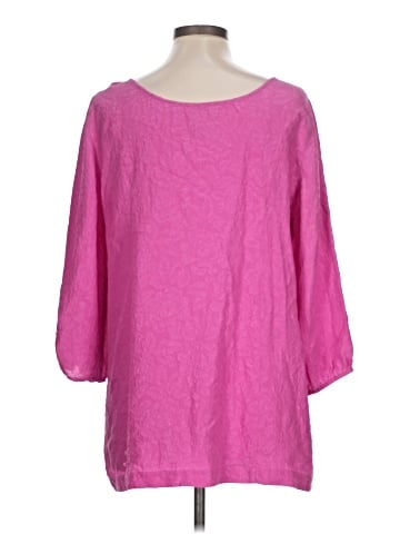 Soft Surroundings 3/4 Sleeve Silk Top (view 2)