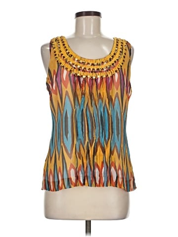 Tory Burch Sleeveless Silk Top (view 1)