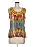 Tory Burch 100% Silk Yellow Sleeveless Silk Top Size 6 - photo 1