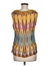 Tory Burch 100% Silk Yellow Sleeveless Silk Top Size 6 - photo 2