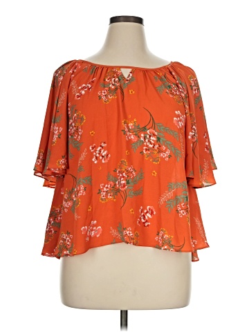 Copper Key Short Sleeve Blouse (view 1)