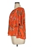 Copper Key 100% Polyester Orange Short Sleeve Blouse Size XL - photo 5