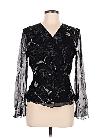 Vision Apparel Long Sleeve Silk Top (view 1)