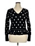 Rebecca Taylor Polka Dots Black Pullover Sweater Size XL - photo 1