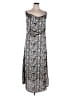 AX Paris 100% Polyester Print Silver Casual Dress Size 14 - photo 1