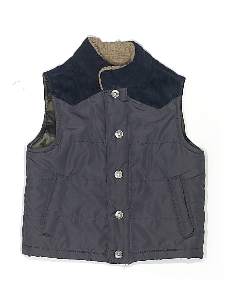 Pre-owned Carter's Kids' Vest In Gray