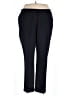 Lands' End Solid Black Dress Pants Size 26w - photo 1