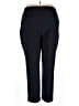 Lands' End Solid Black Dress Pants Size 26w - photo 2