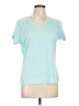 Adidas 100% Polyester Teal Active T-Shirt Size L - photo 1