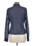 Preview Collection 100% Polyester Paisley Blue Long Sleeve Blouse Size M - photo 2
