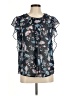 DR2 Blue Short Sleeve Blouse Size M - photo 1