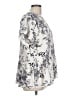 Everleigh 100% Polyester Silver Short Sleeve Blouse Size L - photo 4