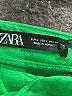 Zara Solid Green Casual Skirt Size L - photo 4