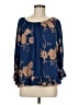 Liv Blue 3/4 Sleeve Blouse Size M - photo 1