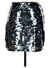 Free Press 100% Polyester Metallic Silver Casual Skirt Size M - photo 2