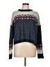 ASOS 100% Acrylic Print Blue Pullover Sweater Size 12 - photo 1